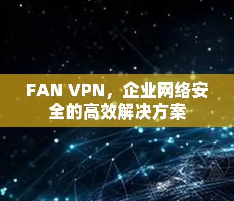 FAN VPN,企业网络安全的高效解决方案 FAN VPN,企业网络安全的高效解决方案