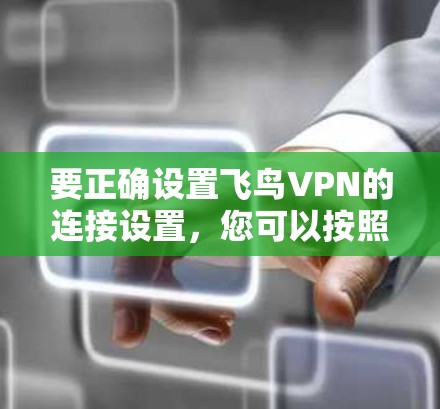 要正确设置飞鸟VPN的连接设置，您可以按照以下步骤进行