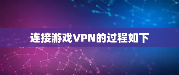 连接游戏VPN的过程如下