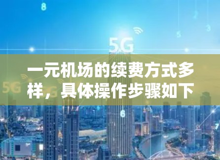 一元机场的续费方式多样，具体操作步骤如下