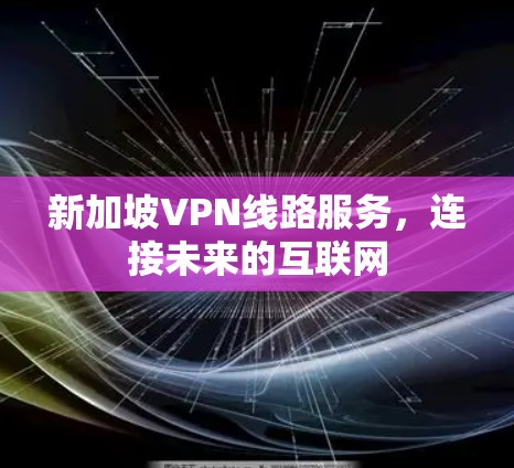 新加坡VPN线路服务，连接未来的互联网