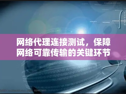 网络代理连接测试,保障网络可靠传输的关键环节 网络代理连接测试,保障网络可靠传输的关键环节