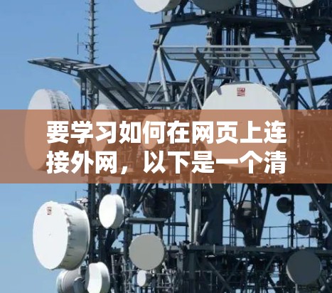 要学习如何在网页上连接外网，以下是一个清晰的步骤指南