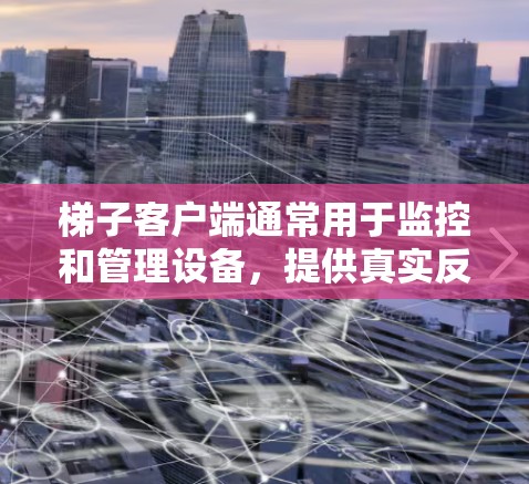 梯子客户端通常用于监控和管理设备，提供真实反馈，以帮助用户解决问题或优化设备管理。以下是一些可能的解决方案和指导